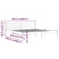 vidaXL Estructura de cama madera maciza de pino gris 200x200 cm vidaXL Estructura de cama madera maciza de pino gris 200x200 cm