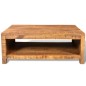 vidaXL Mesa de centro de madera de mango maciza vidaXL Mesa de centro de madera de mango maciza