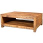 vidaXL Mesa de centro de madera de mango maciza vidaXL Mesa de centro de madera de mango maciza