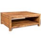 vidaXL Mesa de centro de madera de mango maciza vidaXL Mesa de centro de madera de mango maciza