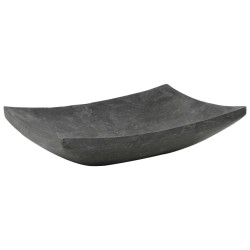 vidaXL Lavabo 50x35x12 cm mármol negro