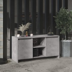 vidaXL Mueble de TV madera contrachapada gris hormigón 102x37,5x52,5cm