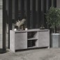 vidaXL Mueble de TV madera contrachapada gris hormigón 102x37,5x52,5cm