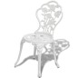 vidaXL Sillas de jardín bistró 2 unidades aluminio fundido blanco vidaXL Sillas de jardín bistró 2 unidades aluminio fundido blanco