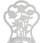 vidaXL Sillas de jardín bistró 2 unidades aluminio fundido blanco vidaXL Sillas de jardín bistró 2 unidades aluminio fundido blanco
