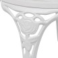 vidaXL Sillas de jardín bistró 2 unidades aluminio fundido blanco vidaXL Sillas de jardín bistró 2 unidades aluminio fundido blanco
