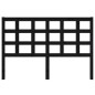vidaXL Cabecero de cama madera maciza de pino negro 145,5x4x100 cm