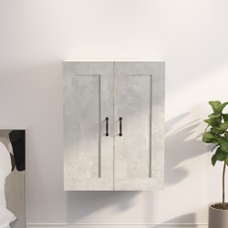 vidaXL Armario colgante de pared gris hormigón 69,5x32,5x90 cm