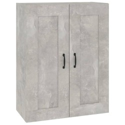 vidaXL Armario colgante de pared gris hormigón 69,5x32,5x90 cm