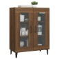vidaXL Aparador de madera de ingeniería marrón roble 69,5x34x90 cm vidaXL Aparador de madera de ingeniería marrón roble 69,5x34x90 cm