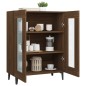 vidaXL Aparador de madera de ingeniería marrón roble 69,5x34x90 cm vidaXL Aparador de madera de ingeniería marrón roble 69,5x34x90 cm