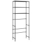 vidaXL Estantería de 3 niveles sobre lavadora negro 69x28x169 cm vidaXL Estantería de 3 niveles sobre lavadora negro 69x28x169 cm