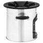 vidaXL Cocina leña camping acero inoxidable plateado 45,5x33x25,5 cm