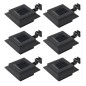 vidaXL Lámparas solares de exterior LED cuadradas 6 uds 12 cm negro vidaXL Lámparas solares de exterior LED cuadradas 6 uds 12 cm negro