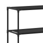 vidaXL Estantería de 3 niveles sobre lavadora negro 69x28x169 cm vidaXL Estantería de 3 niveles sobre lavadora negro 69x28x169 cm