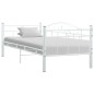 vidaXL Estructura de cama de metal blanco 90x200 cm vidaXL Estructura de cama de metal blanco 90x200 cm