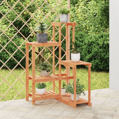 vidaXL Soporte para flores de madera maciza abeto 62,5x61,5x101,5 cm