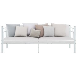 vidaXL Estructura de cama de metal blanco 90x200 cm