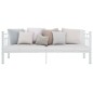 vidaXL Estructura de cama de metal blanco 90x200 cm vidaXL Estructura de cama de metal blanco 90x200 cm