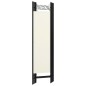 vidaXL Biombo divisor de 5 paneles blanco crema 200x180 cm vidaXL Biombo divisor de 5 paneles blanco crema 200x180 cm