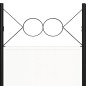 vidaXL Biombo divisor de 5 paneles blanco crema 200x180 cm vidaXL Biombo divisor de 5 paneles blanco crema 200x180 cm