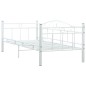 vidaXL Estructura de cama de metal blanco 90x200 cm vidaXL Estructura de cama de metal blanco 90x200 cm