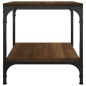 vidaXL Mesa de centro madera contrachapada roble marrón 50x50x40 cm