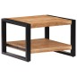vidaXL Mesa de centro de madera maciza de acacia 60x60x40 cm