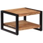 vidaXL Mesa de centro de madera maciza de acacia 60x60x40 cm