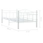 vidaXL Estructura de cama de metal blanco 90x200 cm vidaXL Estructura de cama de metal blanco 90x200 cm
