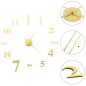 vidaXL Reloj 3D de pared con diseño moderno 100 cm XXL dorado vidaXL Reloj 3D de pared con diseño moderno 100 cm XXL dorado