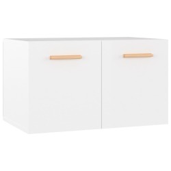 vidaXL Armario pared madera contrachapada blanco brillo 60x36,5x35 cm