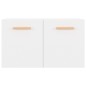 vidaXL Armario pared madera contrachapada blanco brillo 60x36,5x35 cm vidaXL Armario pared madera contrachapada blanco brillo 60x36,5x35 cm