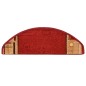 vidaXL Alfombrilla autoadhesiva de escalera 15 uds roja 65x21x4 cm vidaXL Alfombrilla autoadhesiva de escalera 15 uds roja 65x21x4 cm