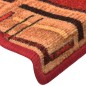 vidaXL Alfombrilla autoadhesiva de escalera 15 uds roja 65x21x4 cm vidaXL Alfombrilla autoadhesiva de escalera 15 uds roja 65x21x4 cm