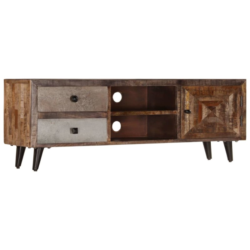 vidaXL Mueble para TV de madera maciza de mango 118x30x40 cm vidaXL Mueble para TV de madera maciza de mango 118x30x40 cm