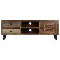 vidaXL Mueble para TV de madera maciza de mango 118x30x40 cm vidaXL Mueble para TV de madera maciza de mango 118x30x40 cm