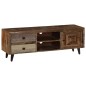 vidaXL Mueble para TV de madera maciza de mango 118x30x40 cm vidaXL Mueble para TV de madera maciza de mango 118x30x40 cm