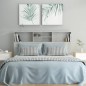 vidaXL Mueble cabecero gris hormigón 160x19x103,5 cm