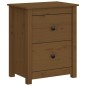 vidaXL Mesitas de noche 2 uds madera de pino marrón miel 50x35x61,5 cm vidaXL Mesitas de noche 2 uds madera de pino marrón miel 50x35x61,5 cm