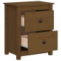 vidaXL Mesitas de noche 2 uds madera de pino marrón miel 50x35x61,5 cm vidaXL Mesitas de noche 2 uds madera de pino marrón miel 50x35x61,5 cm