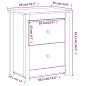 vidaXL Mesitas de noche 2 uds madera de pino marrón miel 50x35x61,5 cm vidaXL Mesitas de noche 2 uds madera de pino marrón miel 50x35x61,5 cm