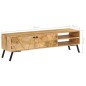 vidaXL Mueble de TV madera maciza de mango 140x30x40 cm vidaXL Mueble de TV madera maciza de mango 140x30x40 cm