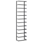 vidaXL Toallero de acero negro 24x12x96 cm vidaXL Toallero de acero negro 24x12x96 cm