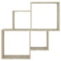 vidaXL Estante cubo de pared contrachapado roble Sonoma 80x15x78,5 cm vidaXL Estante cubo de pared contrachapado roble Sonoma 80x15x78,5 cm