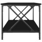 vidaXL Mesa de centro madera contrachapada y hierro negro 80x50x45 cm vidaXL Mesa de centro madera contrachapada y hierro negro 80x50x45 cm