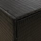 vidaXL Armario de almacenaje de jardín ratán PE negro 100x55,5x80 cm vidaXL Armario de almacenaje de jardín ratán PE negro 100x55,5x80 cm