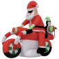 vidaXL Papá Noel inflable de Navidad con luces LED 156 cm vidaXL Papá Noel inflable de Navidad con luces LED 156 cm