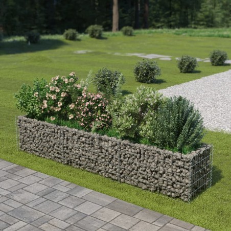 vidaXL Arriate de gaviones de acero 270x50x50 cm