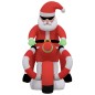 vidaXL Papá Noel inflable de Navidad con luces LED 156 cm vidaXL Papá Noel inflable de Navidad con luces LED 156 cm